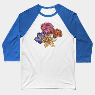 Blooms Bunch Baseball T-Shirt
